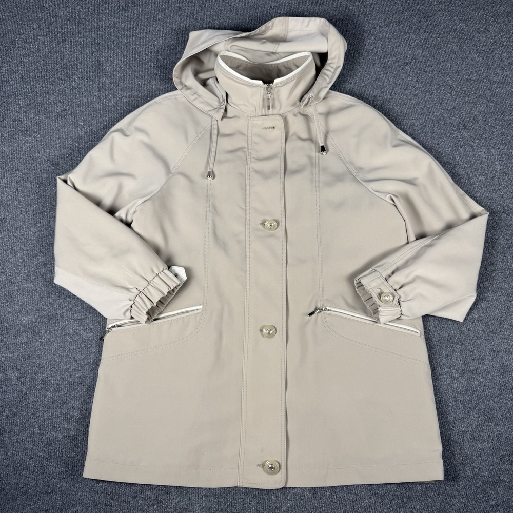 VTG Fitz-Wright New York London Paris Milan All Weather Trench Jacket Raincoat S